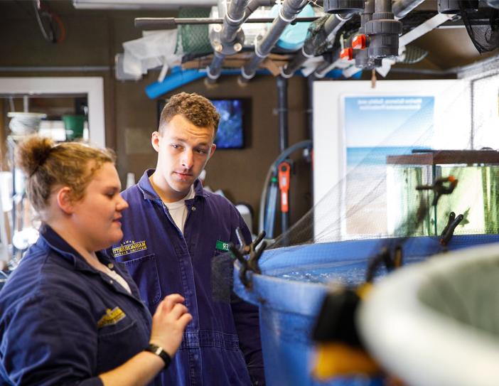 cadets in our marine lab